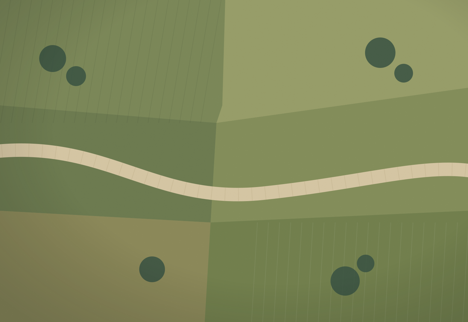 Stylized aerial view of a land parcel